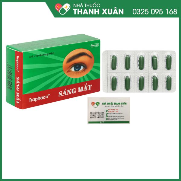 Viên sáng mắt điều trị nhức mắt, mỏi mắt (10 vỉ x 10 viên)